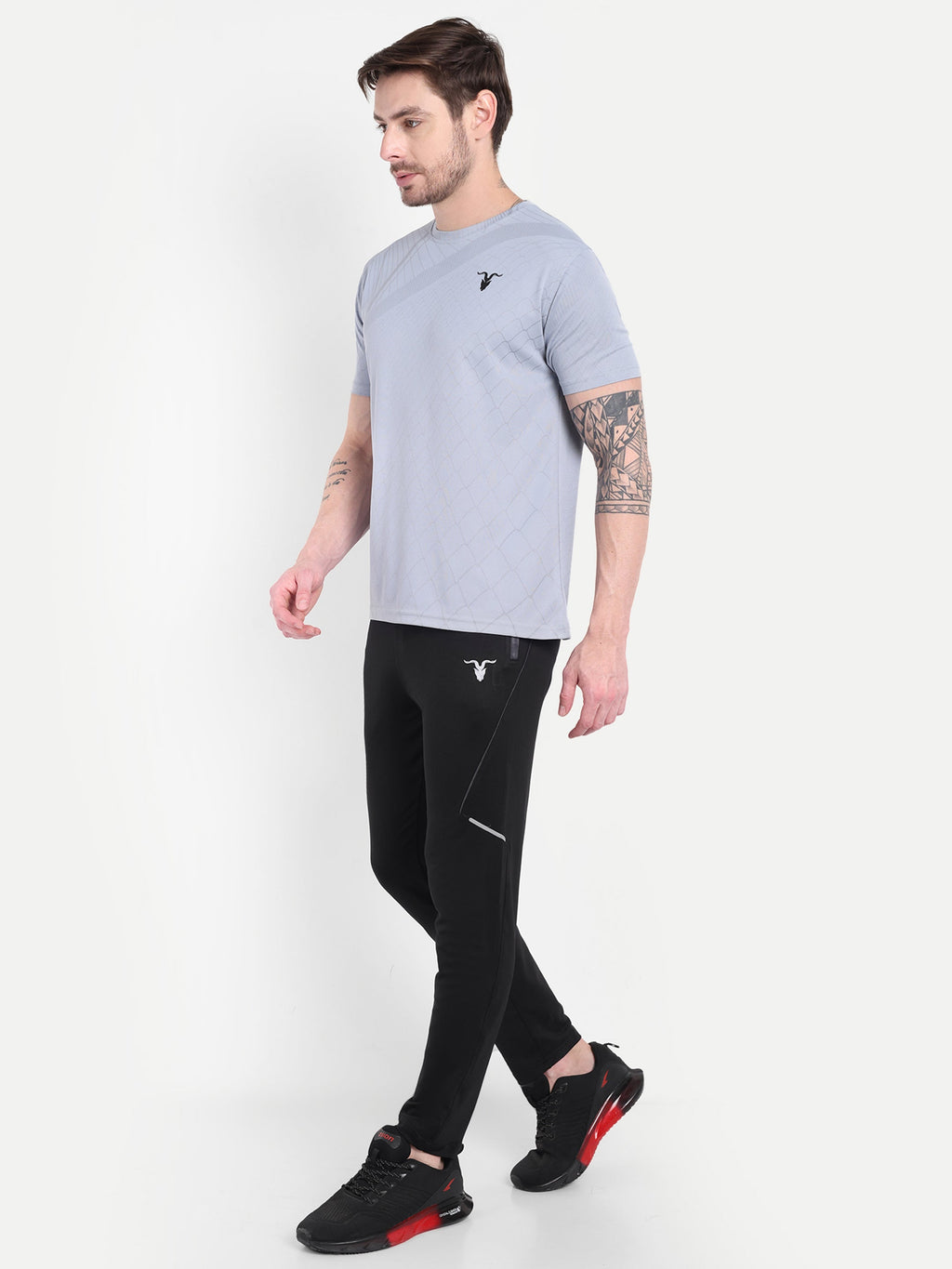 Men’s Dri-FIT Black Open Hem Trousers – Versatile Fit | BullVibe