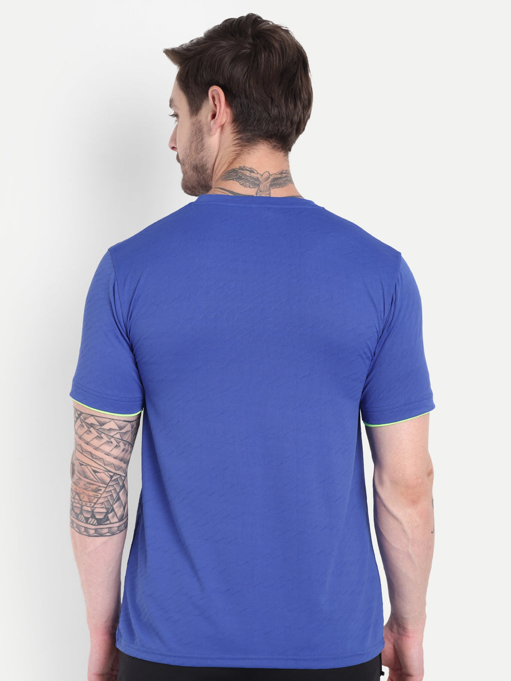 Men’s Round Neck Blue T-Shirt – Soft & Sporty | BullVibe